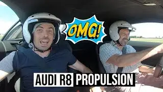 JE N'AI JAMAIS EU AUSSI PEUR EN VOITURE !!! | AUDI R8 + 540CH + HERBE = PAS BON
