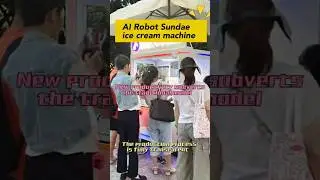 Anno ice cream robot, intelligent operation, multiple flavors to choose from, delicious #icecream