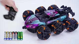 Unboxing RC Dickie Toys Police SUV, Fire Rescue Force R/C, RC 8 Wheels 2.4GHz Stunt Car V2
