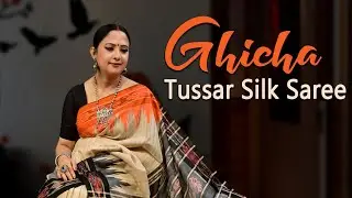 Шелковые сари Ghicha Tussar из Чаттисгарха