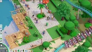 Parkitect (2018) 4k PC Gameplay - Tutorial pt 1, closeups on rides