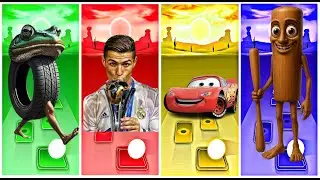 Boneca Ambalabu🆚️Rolando eater🆚️mcqueen eater🆚️tungtungtungsahur x tiles hop EDM rush gameplay 