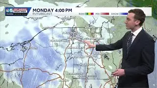 Light snow Monday, warming up later this week in Vermont (01-04-26)