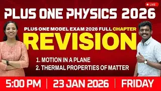 Plus One Physics | Model exam 2026 full chapter revision | Free Live Classes | Avodha