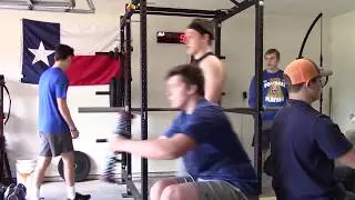 Scott York Fitness l Senior Football Player vs Freshman 25 Yard Sprint Plus Strength Workout