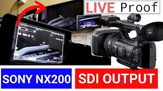 Sony nx200 SDI Output | How to Out sdi in sony nx200 | HDMI to SDI Convert