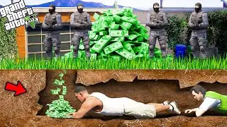 Franklin Hidden Money Stash & Underground Secret Tunnel in GTA 5!