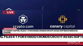 🇺🇸 Canary Capital files S-1 for staked Cronos CRO ETF as SEC softens stance on staking.