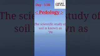 Pedology I Civil Rocks I Aditya Gupta #Pedology #adityagupta  #civilrocks