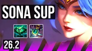 SONA & Jhin vs LEONA & Aphelios (SUP) | Good KDA: 3/1/28 | NA Challenger | 26.2