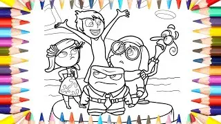 INSIDE OUT 2 COLORING PAGES | COLOR: DISGUST, JOY, ANGER, SADNESS , FEAR | NCS