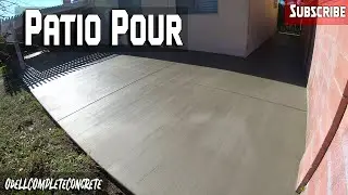 How to Pour a Backyard Concrete Patio Part 2