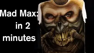 Mad Max Fury Road airbrush Speed Painting how to airbrush a portrait iwata eclipse hp-cs