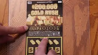 1 $10 $200,000 Gold Rush Scratch-Off