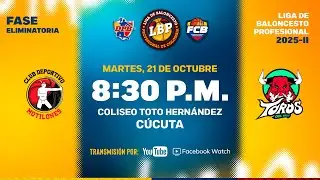 LIVE: #LigaDeBaloncestoProfesional | Club Deportivo Motilones VS Toros Del Valle 2025 - 10 - 21