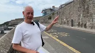 A “lost” bit of an old castle wall. PLYMOUTH CASTLE with Phil Photiou.