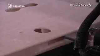 4x8 CNC Router Machine with Horizontal Spindle for Lock and Hinge