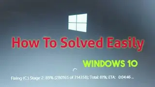 [Solved] Fixing (C:) Stage 1| to skip Disk checking, press any key |Disk checking on windows 10