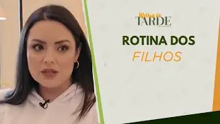 Flavia Calina abre a sua casa e compartilha momentos com os filhos