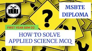 HOW TO SOLVE APPLIED SCIENCE MCQ/APPLIED SCIENCE MCQ QUESTION & ANSWERS.
