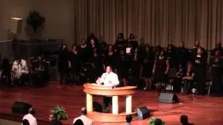 Pastor Mike Jones the Cross at Friendly Temple in Saint Louis