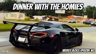 Dinner run with the homies in my Mclaren