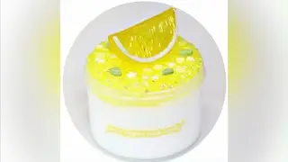 How to Make Yuzu Yogurt Rock Candy Slime (White Glue Slushie Texture from Momo Slimes)