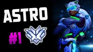 ASTRO WORLD RANK #1 LUCIO! HE'S INSANE! [ OVERWATCH SEASON 13 TOP 500 ]