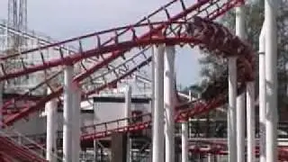Ninja Roller Coaster POV Six Flags Over Georgia