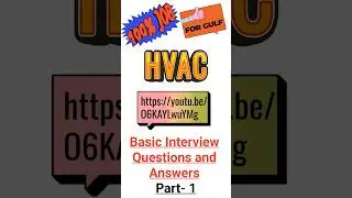 HVAC Basic Interview Questions and Answers #foryou #foryoupage #youtubeshorts #youtube #youtuber #ac