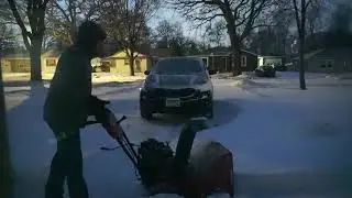 Winter Storm Ezra Snow Blower cleanup Monday, December 29, 2025