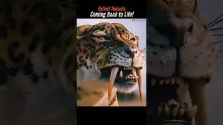 Extinct Animals Coming Back to Life! (Part - 2) 💀☠️ #shorts #biology #dna #earth #extinctanimal