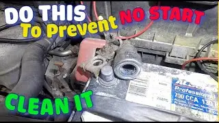 Clean Battery terminals and prevent NO start  on cold days
