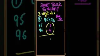 Multiplying 2-digit numbers using short trick #mathematics #maths