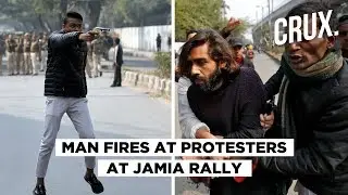Man Opens Fire in Delhi's Jamia at Anti-CAA Rally, Shouts 'Jai Shri Ram, Yeh Lo Azadi' Slogans