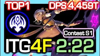 [NSTG S1 TOP1] Dark Summoner NSTG 4F 2:22 Rotation / DPS 4,459 Trillion / Dragon Nest CN