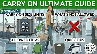 Carry-On Baggage Rules 2025 ✈️ Cebu Pacific & Philippine Airlines (Avoid Airport Hassles!)