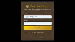 Court Clerk's Judicial Search Engine