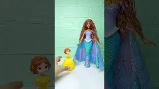 satisfying & unboxing little princess & Ariel mermaid