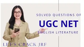 UGC NET JRF ENGLISH | Solved questions of previous years