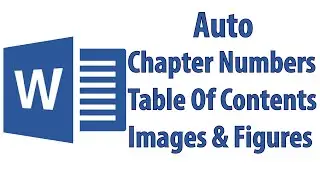 MS Word Table of contents - chapter numbers - images and figures