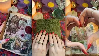 ⭐️🧶🕯️Cozy ASMR Crafting LIVE Replay🕯️🧶⭐️ Junk Journal