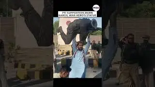 PTI Supporters Destroy Statue Of Pak Kargil Hero And Gallantry Award Winner Captain Sher Khan