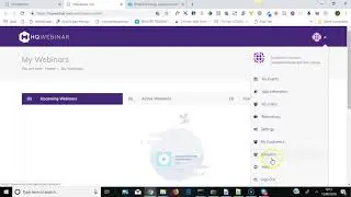 Quick overview of the dashboard in HQWebinar