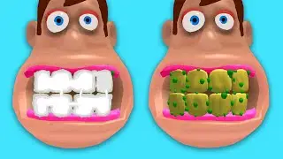 TEETH RUNNER - Gameplay Walkthrough - All Levels (IOS, Android)