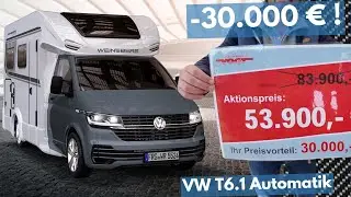 -30.000 €! Weinsberg VW T6.1 53.900,- € Wohnmobil Automatik Nicht zugelassen Mega Ausstattung