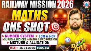 Railway Mission 2026 | Maths Imp Topics For Railway Exams 2026 | Key Topics Explained By Aakash Sir