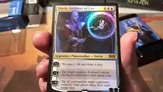 Dovin, Architect of Law Planeswalker deck unboxing, Magic the Gathering Ravnica Allegiance opening
