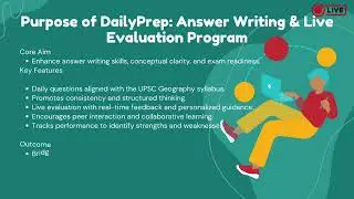 DailyPrep: Answer Writing & Live Evaluation Program #civilprep #dailyprep #geography #answer