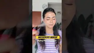 Waterproof Makeup - Styling Mul Cotton Saree 💚 #makeup #sareelook #styling
